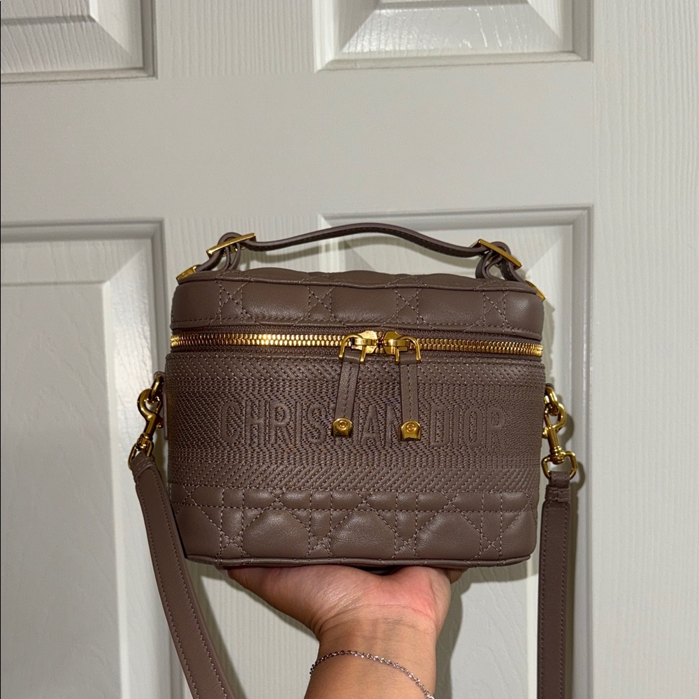 Dior Vanity Lambskin in Taupe color